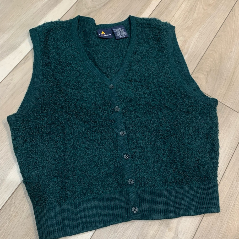 VINTAGE sweater vest, acrylic wool blend